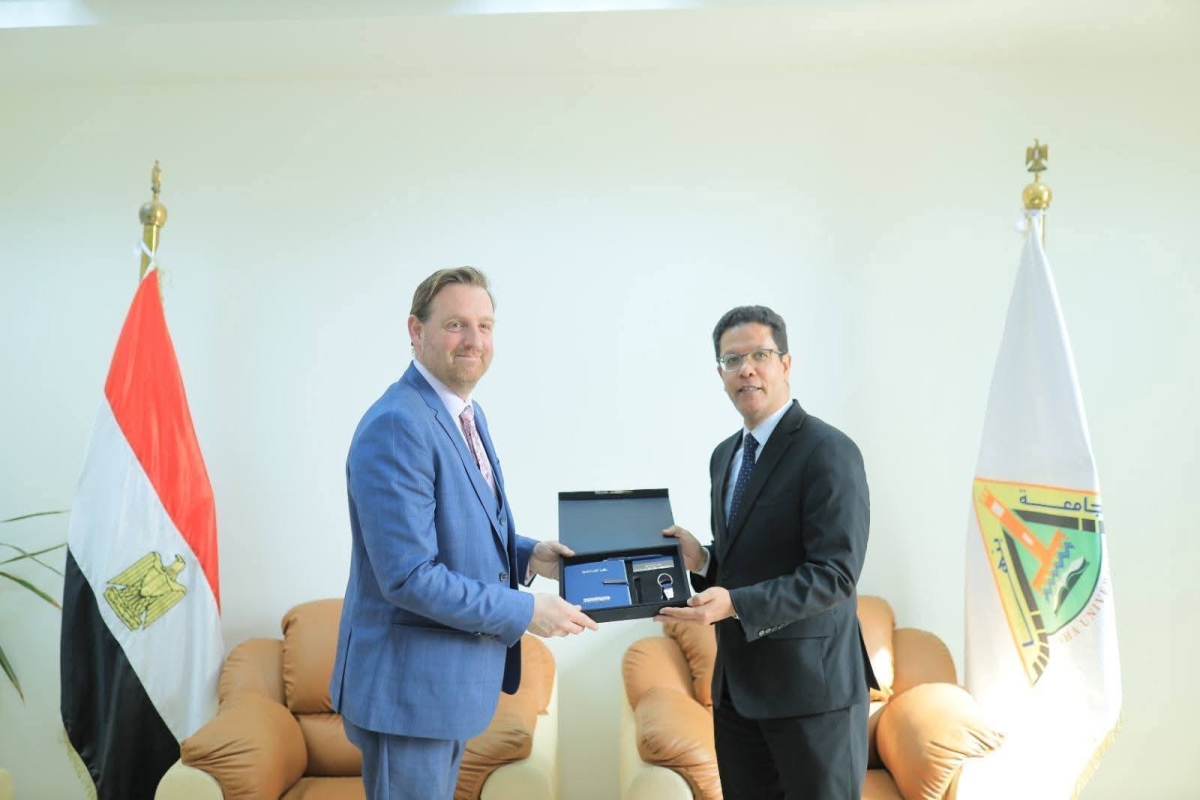 To Cooperate in Cross-Border Education Programs: Benha University Receives a Delegation from Canterbury Christ Church University, UK